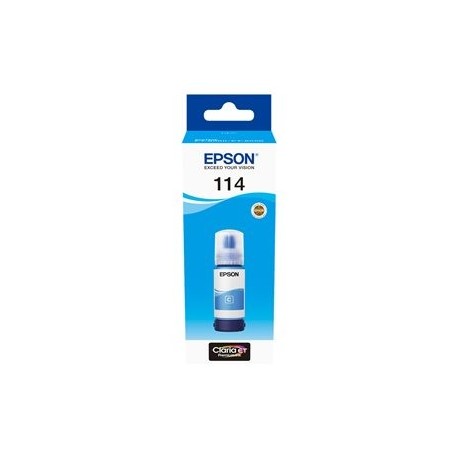 Epson 114 Original Recarga de Tinta, 70 ml, Ciano, EcoTank ET-8500/8550 ET-8600