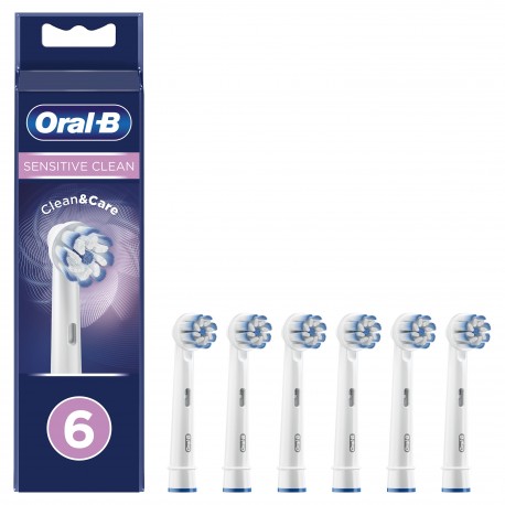 Braun Oral-B Sensitive Clean 80339551 cabeça de escova de dentes 6 unidade(s) Branco - 4210201325741
