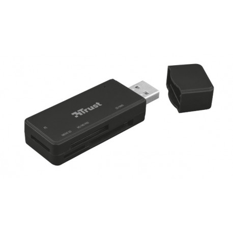 Trust 21935 NANGA Leitor de Cartões USB 3.2 Gen 1 (3.1 Gen 1) Type-A Preto - 8713439219357