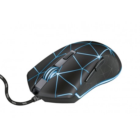 Trust 22988 GXT 133 Locx Rato Gaming, Mão Direita, USB Type-A, Ótico, 4000 DPI, Preto - 8713439229882