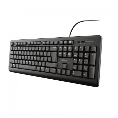 Trust 23982 TK-150 Teclado, Membrana, Layout ES Espanhol, Preto - 8713439239829