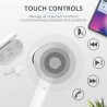 Auriculares Bluetooth Trust Nika Touch Con Estuche De Carga Autonomía 6h Blancos - 8713439237054