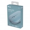 Trust 24126 Puck Rato Ambidestro, RF Wireless, Bluetooth, 1600 DPI, Azul - 8713439241266