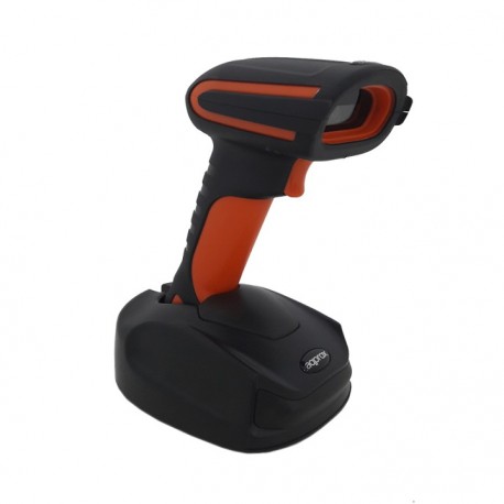 Approx APPLS18I Leitor Código de Barras APPROX 1D Industrial, Bluetooth/RF, LED, Preto, Laranja - 8435099527220