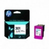 HP Tinteiro Original 301 Tricolor, Ciano, Magenta, Amarelo, Cartucho de Tinta - 0884962894521