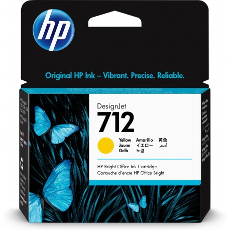 HP Tinteiro DesignJet 72 Original Amarelo de 29 ml, Cartucho de Tinta - 0193905352838