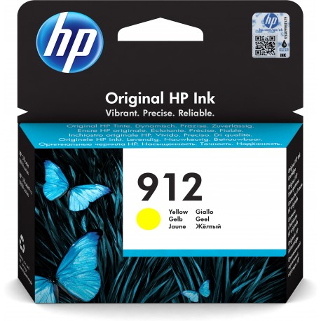 HP Tinteiro Original 912 Amarelo, Cartucho de Tinta - 0192545866798