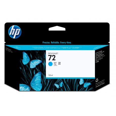 HP Tinteiro DesignJet 72 Original Ciano de 130 ml, Alta Capacidade, Rendimento Alto (XL), Cartucho de Tinta - 0808736779784