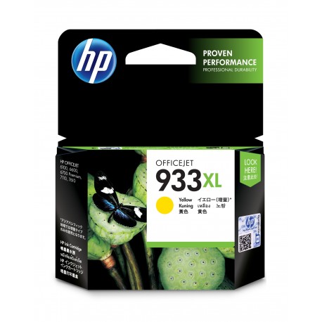 HP Tinteiro Original 933XL Amarelo de Elevado Rendimento, Alta Capacidade, Cartucho de Tinta - 0886111749096
