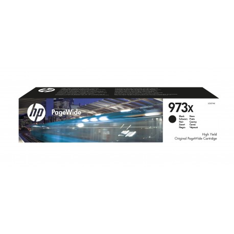 HP Consumível PageWide Original 973X Preto de Elevado Rendimento, Cartucho de Tinta - 0889296544692