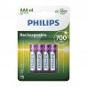 Pack De 4 Pilas Aaa Philips R03b4a70 10 1.2v Recargables - 8710895962902