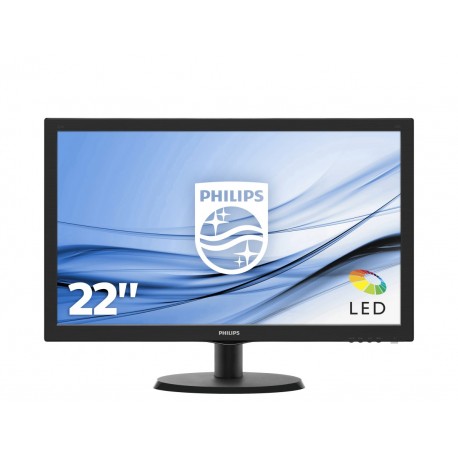 Philips 223V5LSB Monitor, LED, 54,6 cm, 21,5", Full HD, Preto - 8712581689568