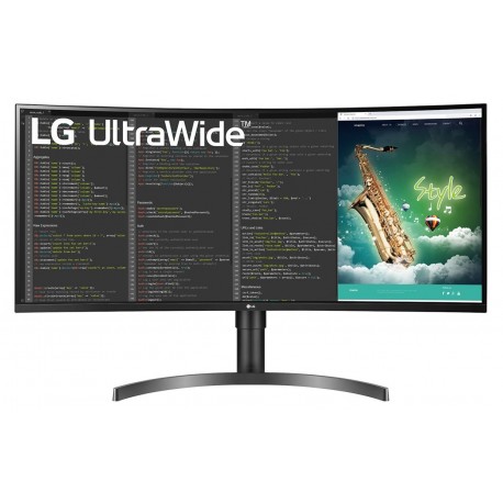 LG 35WN65C-B Monitor, 88,9 cm, 35", Ultra Wide, Quad HD, Curvo, LED, Preto - 8806091007551