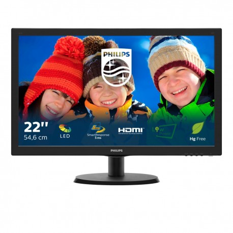 Philips V Line 223V5LHSB/00 Monitor, 54,6 cm, 21,5", Full HD, LCD, Preto - 8712581690076