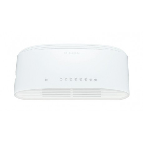 D-Link DGS-1008D/E Switch de Rede Não-gerido L2 Gigabit Ethernet (10/100/1000), Full Duplex, RJ45, 8 Portas, Branco - 0790069252747