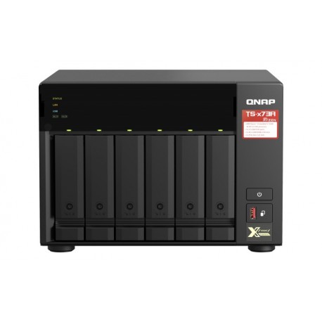 NAS QNAP 6-Bay Ryzen V1000 Series V1500B 4C/8T 2.2GHz/8GB/2x2.5Gb/USB/Tower-TS-673A-8G - 4713213518830