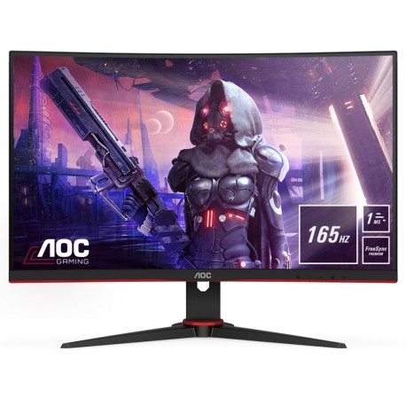 Monitor Aoc 27" Curvo Preto Led 1ms 165Hz FreeSync - 4038986188586