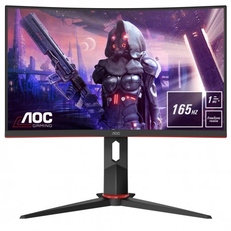 AOC G2 C24G2U/BK Monitor, 59,9 cm, 23.6", Full HD, LED, 1 ms, Preto, Vermelho - 4038986148191