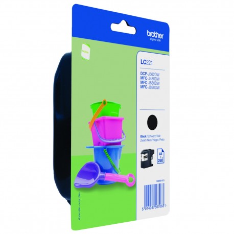 Cartucho De Tinta Original Brother Lc-221/ Negro - 5014047567063