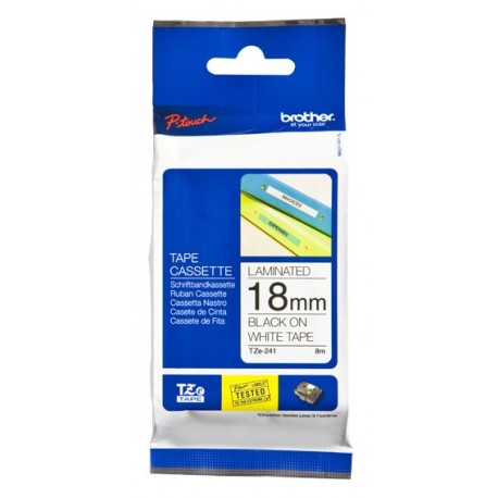 Cinta Laminada Original Brother Tze-241/ Blanco - 4977766685306