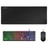 Teclado MARS GAMING MCPX GAMING 3IN1 RGB. KEYBOARD. MOUSE. XL MOUSEPAD. BLACK. PORTUGUESE - 4710562759013