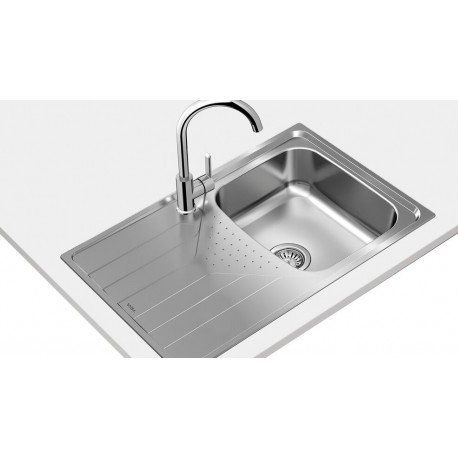 LAVA LOUÇA TEKA UNIVERSO 45 T 1C 1E REV 1 CUBA 1 ESCORREDOR REVERSÍVEL INOX - 8434778014952