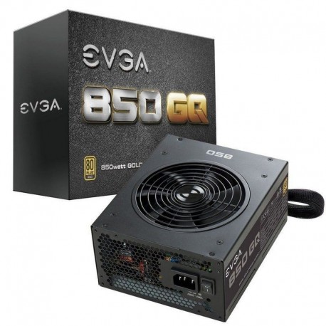 Fonte de Alimentação EVGA 850 GQ, 850 W, Ventilador 13,5cm, 80 Plus, Bronze, Preto - 4250812409065