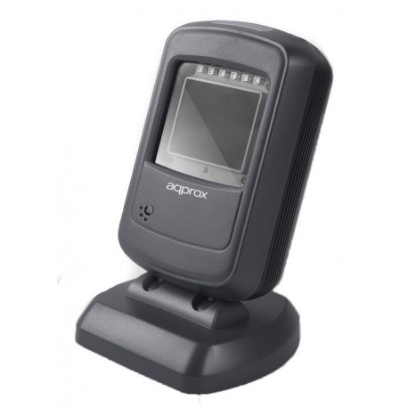 APPROX S07DESK Leitor Código de Barras Omnidireccional CMOS LED com Suporte Preto - 8435099527237