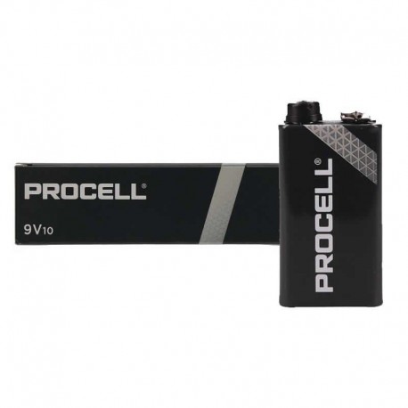 Pack De 10 Pilhas De Petaca Duracell Procell Id1604ipx10/ 9v/ Alcalinas - 5000394122130