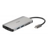 Hub Usb Tipo-c D-link Dub-m810 3 Puertos Usb 3.0 1 Thunderbolt 1 Hdmi 1 Rj45 Gris - 0790069450471