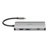 Hub Usb Tipo-c D-link Dub-m810 3 Puertos Usb 3.0 1 Thunderbolt 1 Hdmi 1 Rj45 Gris - 0790069450471