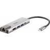 Hub Usb 3.0 Tipo-c D-link Dub-m520 2 Puertos Usb 1 Hdmi 1 Rj45 1 Thunderbolt Gris - 0790069447884