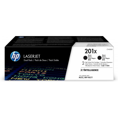 Tóner Original Hp Nº201x Xl Alta Capacidad Multipack/ 2x Negro - 0190780321355