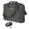 Mala + Rato Wireless TRUST Primo Bag Para Notebooks 16" - 21685 - 8713439216851