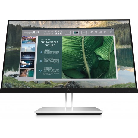 HP E24u G4 Monitor, 60,5 cm, 23.8", Full HD, LCD, Preto, Prateado - 0195122123987