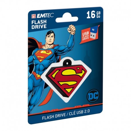 Pen Drive Emtec Colector DC SuperMan 16Gb Usb 2.0 - 3126170172686