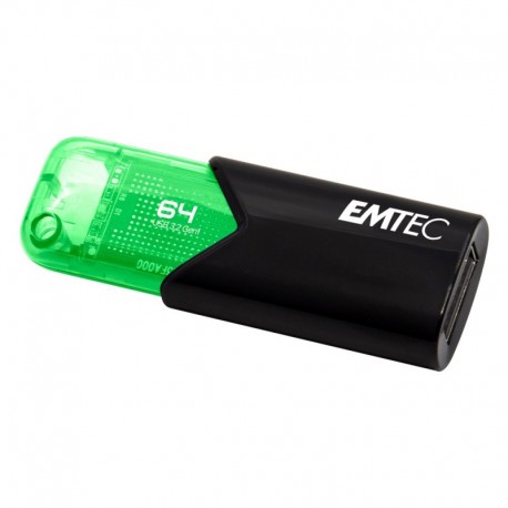 Pen Drive Emtec B110 64Gb Click Easy Usb 3.2 Verde - 3126170173157