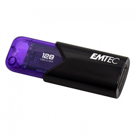 Pen Drive Emtec B110 128Gb Click Easy Usb 3.2 Purpura - 3126170173188