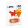 Pen Drive Emtec USB2.0 C410 128GB Laranja - 3126170144928