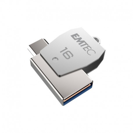 Pen Drive Emtec Dual T250 Usb2.0 + Micro Usb 16Gb - 3126170159052