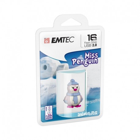 Pen Drive Animalitos Emtec MissPinguin 16Gb Usb2.0 - 3126170144270