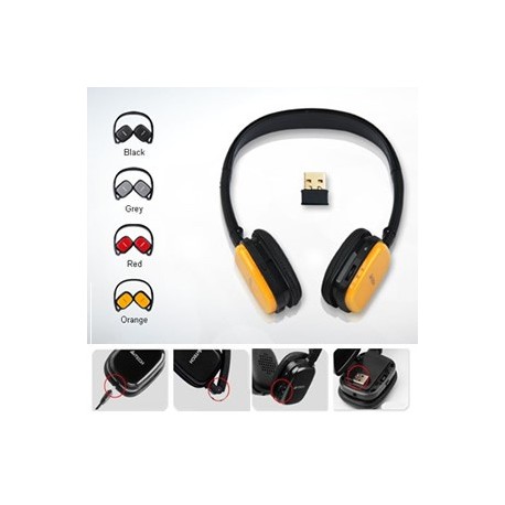 HEADPHONES A4TECH WIRELESS RH-200 ORANGE - 4711421893886