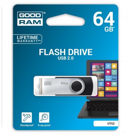 PEN DRIVE 64GB GOODDRIVE TWISTER SLIM - RETAIL - 5908267920398