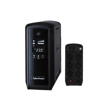 UPS CYBERPOWER 900VA/540W. ACTIVE PFC. C/LCD.RJ45. 6 3+3 OUT - 4712364142468