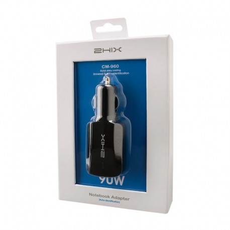 TRANSFORMADOR 2HIX CARRO 90W C/USB - BLACK - 6801238050508