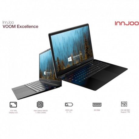 Portatil Innjoo Voom Excellence 15.6" N4020 8Gb 256Gb Win10 - 6928978218927