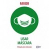 Avery Covid A4 - Usar máscara - 8007827200585