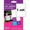 Avery A6 Jar Labels HJJ03 Rectangular+seal 1x - 5014702028199