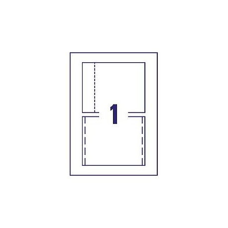 Avery CDs/DVDs J8435 Caixa - Frente&verso - 5014702991868