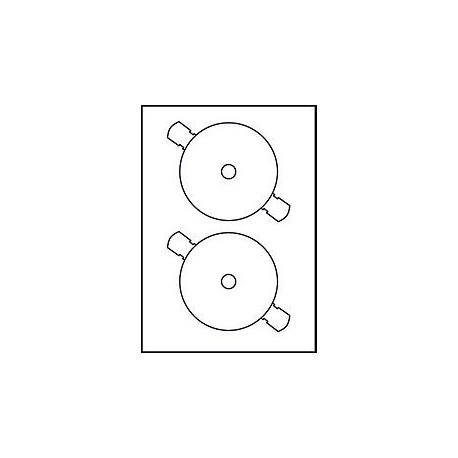 Avery CDs/DVDs L7676 Laser Monocrom. - 5014702989537